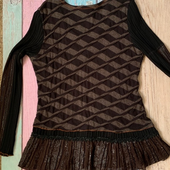 Alberto Makali long sleeve v neck sweater top size xl - Picture 8 of 8